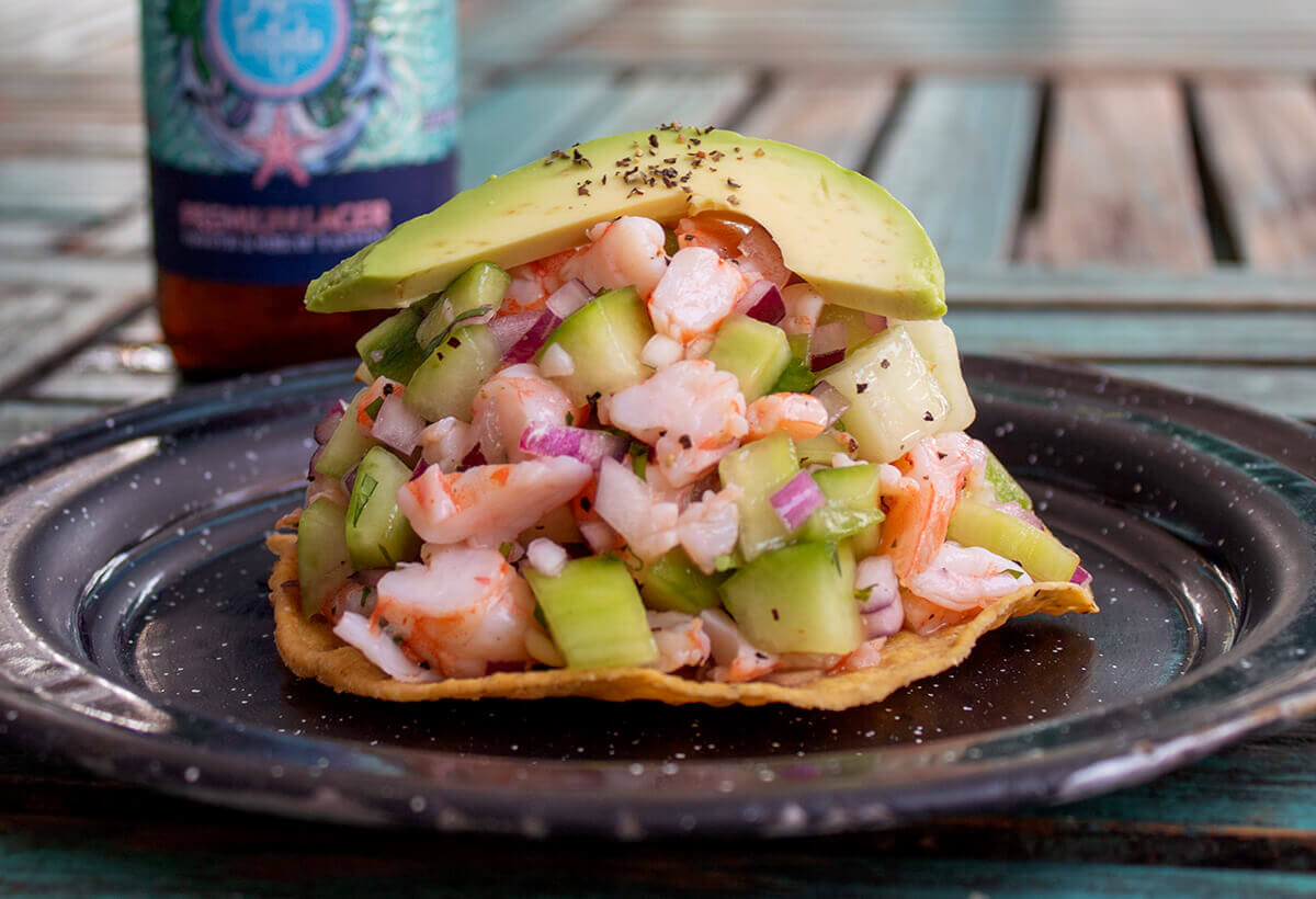 red iguana machacha tostadas recipe